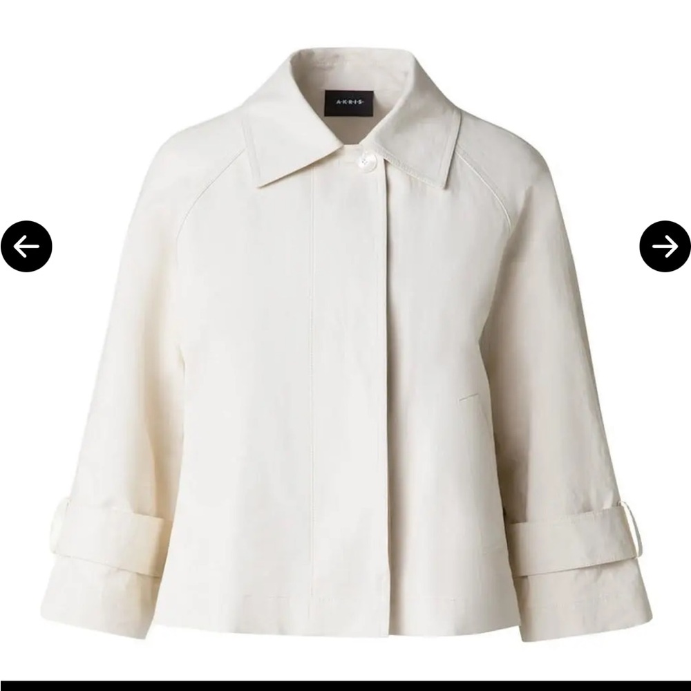 Akris Women's Cream Trench Coat